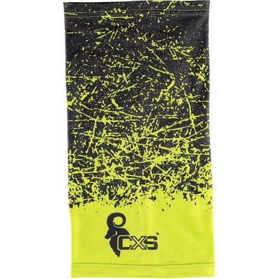 CANIS Multifunkčná šatka LORY 23X45 čierno-žltý CXS