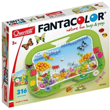 Quercetti Мозайка Fantacolor - забавление на открито - бръмбари - 316 бр