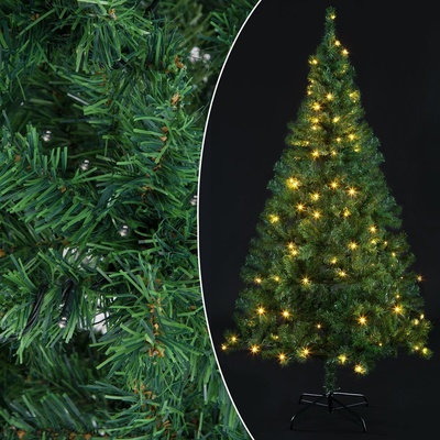 Goleto Umelý vianočný stromček vrátane LED svetiel 180 cm zelená