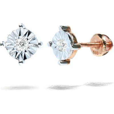 Blink-Blink kombinované náušnice s diamantom 3058RDG