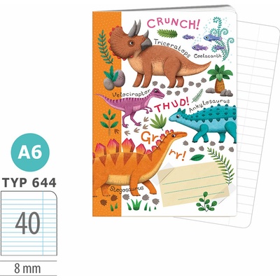 ARGUS Sešit A6 TYP 644 Dinosauři