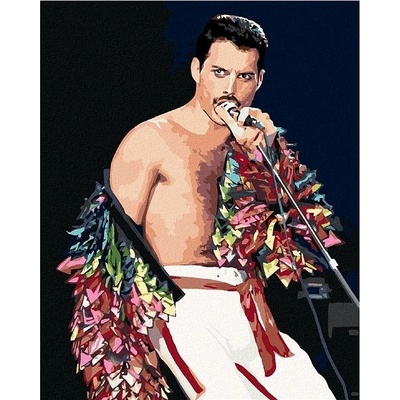 Zuty Malování podle čísel Freddie Mercury 80 x 100 cm vypnuté plátno na rám
