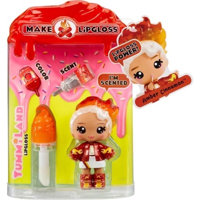MGA Entertainment Yummiland Малка кукла с гланц за устни, серия 2 - Amber Cinnamon