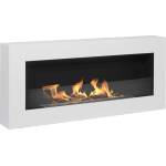 GMT Infinity 900x400 Box White + glass Камини