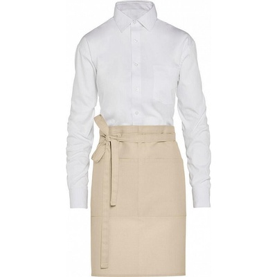 SG Accessories Bistro Ex JASSZ Bistro Krátká recyklovaná zástěra Brussels s přední kapsou Přírodní