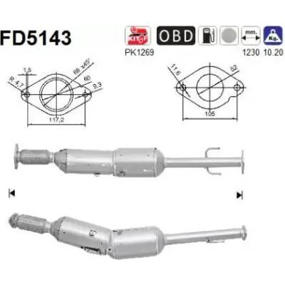 AS Filtr pevných částic ASA FD5143