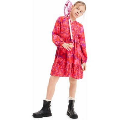 Desigual Детска рокля Desigual в червено среднодълга разкроена (23WGVW03)