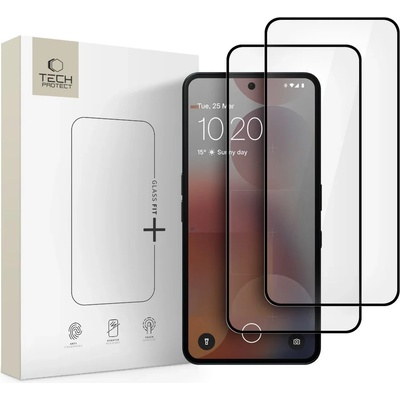 Tech-Protect Glass Fit+ 2 бр протективно стъкло Nothing Phone 3A / 3A Pro черно (5906302362943)