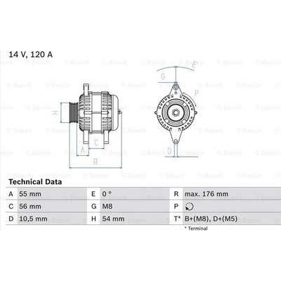 Alternátor BOSCH 0 986 046 150