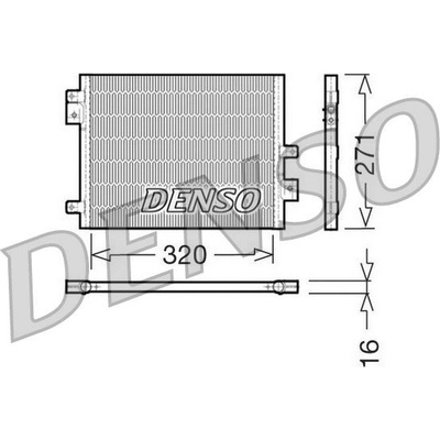 Kondenzátor, klimatizace DENSO DCN28002
