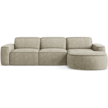 makamii Бежов шенилов ъглов диван (десен ъгъл) Omao - Makamii (OMAO_RC_M_61_P1_C7)