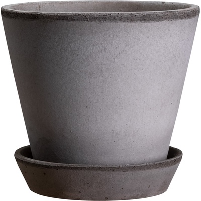 Bergs Potter Саксия Julie с поставка 25 см сива (JG25S)