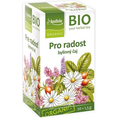 Apotheke BIO Pro radost bylinný čaj 20 x 1,5 g