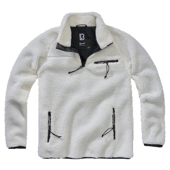 Image 1 of Brandit Мъжко яке от плюшен полар в бяло Brandit Teddyfleece TroyerBW-5022-7 - Бял, размер XXL