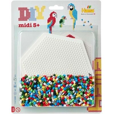 Hama MIDI Korálkový set - Papoušci, 1100ks