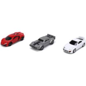 Jada Toys Джада Бързи и яростни комплект 3 коли Nano Cars 1, 65" Вълна 4 (3201004)