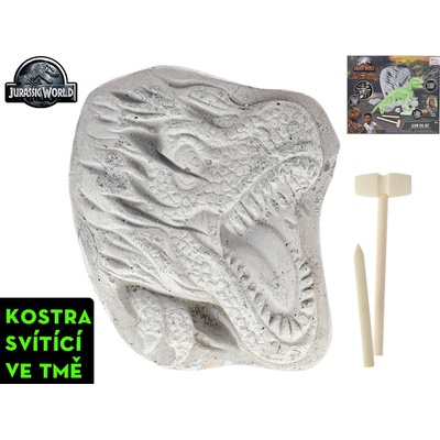 Mikro trading Jurský svět Křídový Kemp vytesej si kostru dinosaura ve tmě svítící