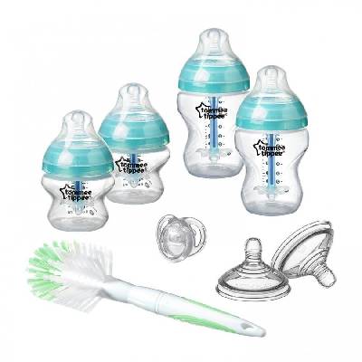 Комплект за новородено Advanced Anti-Colic + четка за шишета - Tommee Tippee