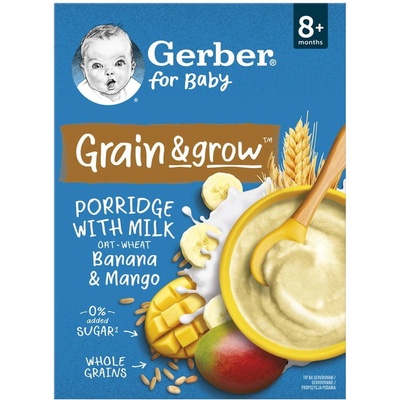 Gerber Mléčná kaše pšenično-ovesná banán a mango 200 g