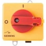 Siemens AG Cam Connector 0-1 3P 16A For Rails Yellow/Red IP44 3LD2030-0TK13