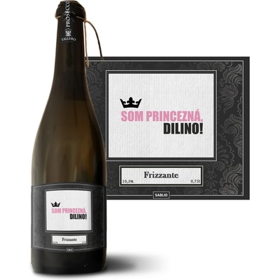 Sablio Som princezná, dilino! Prosecco biele suché šumivé víno 10,5 % 0,75 l (holá fľaša)