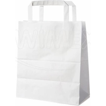 Wimex Papierová taška biela 18x8x22 cm (250 ks)