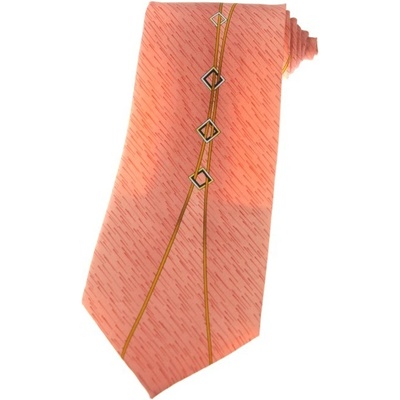 Kravata malé štvorce svetlooranžová