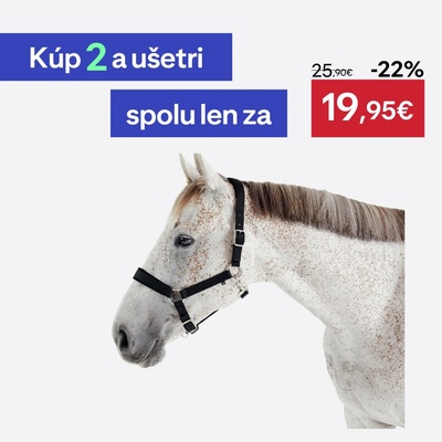 FOUGANZA Jazdecká ohlávka pre kone čierna s filtrami
