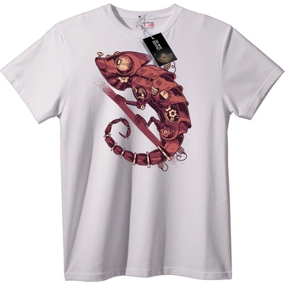 NOONEBRAND Тениска Стиймпанк Хамелеон - 7XL, White