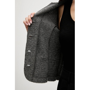 JOOP! Сако с вълна Joop! в сиво с едно копче с изчистен дизайн 30047792 (30047792)