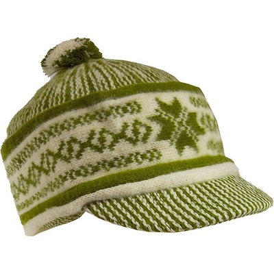 Tonak pánská čepice s kšiltem Tarpia žlutozelená smetanová