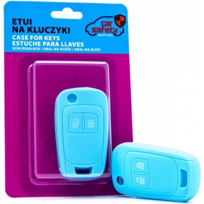 Kľúčenka Chevrolet Opel Vauxhall silikónový obal na kľúče svetlo modrá