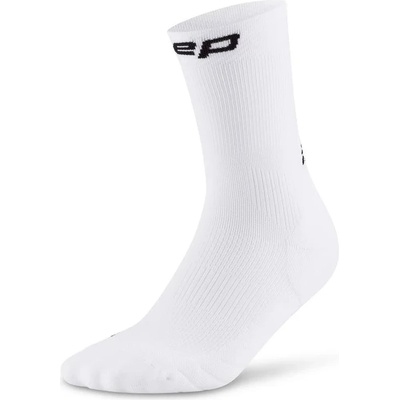 CEP Мъжки чорапи за бягане CEP Run Socks Mid Cut 5.0 Running socks - White - размер III (201-9122-0611)
