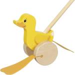Goki Дървена играчка за бутане Goki - Патенцето Ellie (54846)