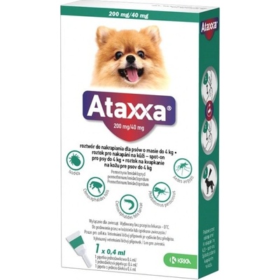 Ataxxa pro psy do 4kg spot-on 1x0.4ml