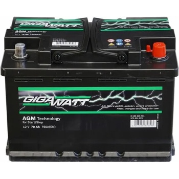 Image 1 of GIGAWATT 70Ah 760A right+