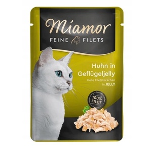 Miamor Feine Filets - мокра котешка храна с пилешко месо в желе от птиче месо, 100 г