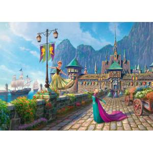 Schmidt Spiele - Puzzle Kinkade: Disney: Frozen - 1 000 piese