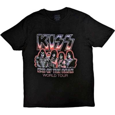 Kiss End Of The Road Tour Red (Back Print) Black L Риза (KISSTS53MB03)