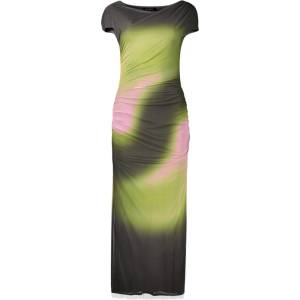 Desigual Дамска дълга рокля desigual, Размер l, Цвят Зелено (26wwvk32_ve2000)