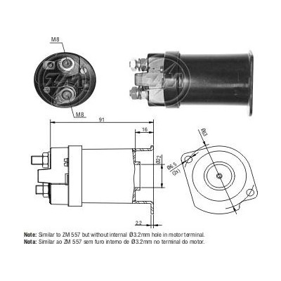 Spínač startéru RC - Delco DR903