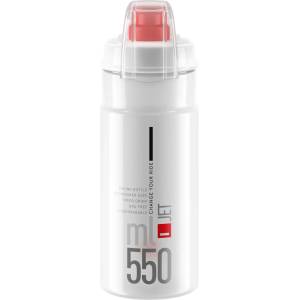 Elite Бутилка за велосипед Elite Jet Plus Cycling water bottles - Transparent / Rot - размер 550 ml (533-2504-0211)