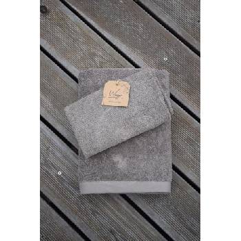 Stella Ateliers BIO froté Wego Way we go ručník 50 x 100 8121 kamenná