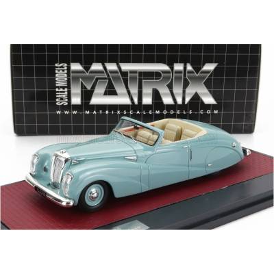 MATRIX SCALE MODELS DAMLER DE36 HOOPER ''GREEN GODDESS'' CABRIOLET OPEN 1953 GREEN 1:43