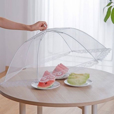 Голям шестстранен чадър с мрежа - покривало за храна на открито (1202242)