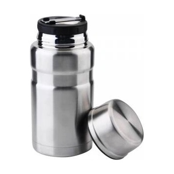 Kinghoff KH 1458 food thermos, 0.75 l, Double walls, Vacuum, Keeps food warm for up to 12 hours, Stainless steel