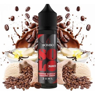 Bombo Solo Juice S & V Coffee Vanilla Custard Cream 15 ml – Zbozi.Blesk.cz