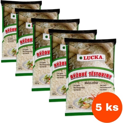Lucka Rýžové těstoviny hvězdičky do polévky 5 x 300 g