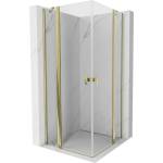 Mexen Mist Duo душ кабина с отваряща се врата 75 x 75 см, прозрачна, златна - 8A4-075-075-50-00 (8A4-075-075-50-00)