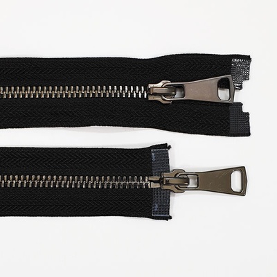 Zip kovový 6mm tmavý nikl, délka 95cm (oboustranný) – Zboží Dáma